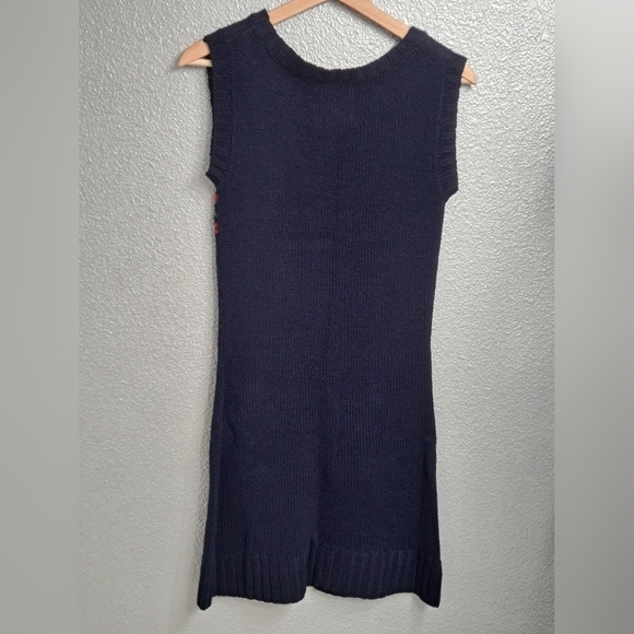 Vintage 80's Royal Blue Holiday Sweater Dress - Picture 8 of 9